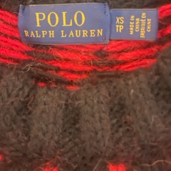 Polo Ralph Lauren Cozy Knit Fair Isle Alpaca Wool Multi Color XS - Picture 4 of 8